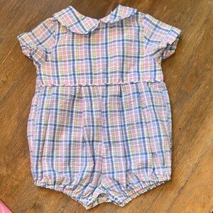Plaid Bailey Boys 9M Baby Romper